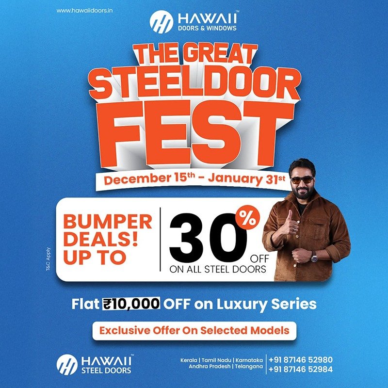 
																																					Great Steel Door Fest at Hawaii Doors & Windows